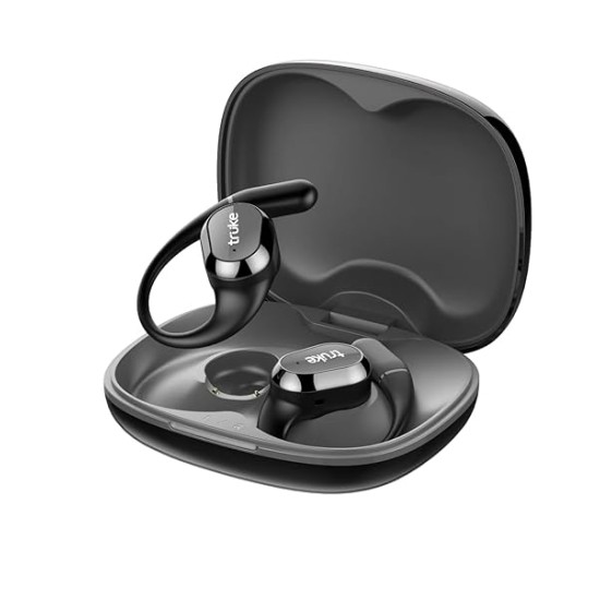 truke Newly Launched Buds Liberty Open Ear Wireless Earbuds with 360Spatial™ Audio Experience, 16mm Beryllium Speaker, 60H Playtime, Quad Mic for Crystal-Clear Calls, Fast Charging, BT5.4