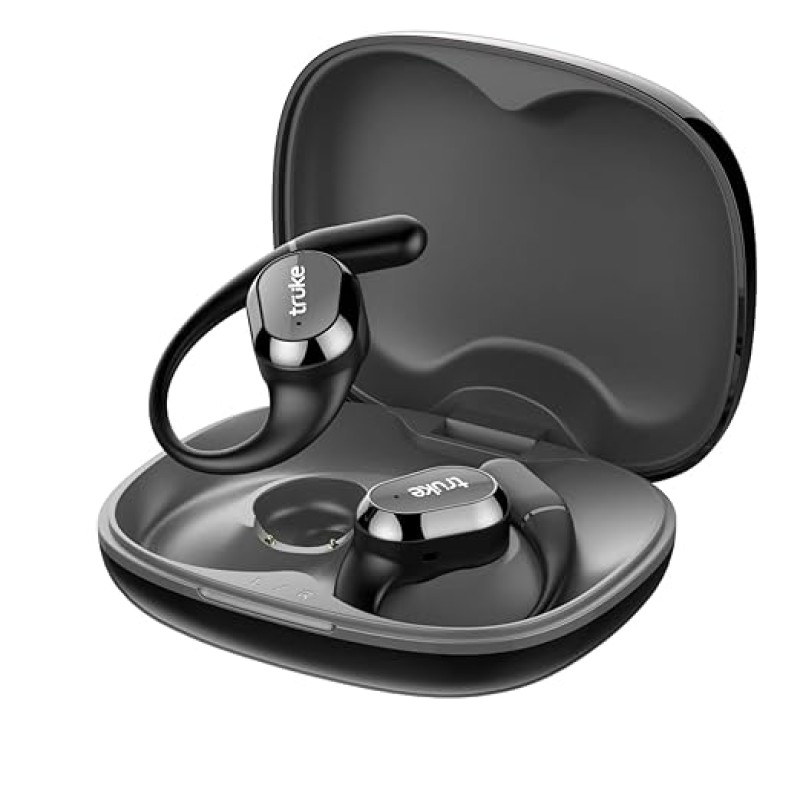 truke Newly Launched Buds Liberty Open Ear Wireless Earbuds with 360Spatial� Audio Experience, 16mm Beryllium Speaker, 60H Playtime, Quad Mic for Crystal-Clear Calls, Fast Charging, BT5.4