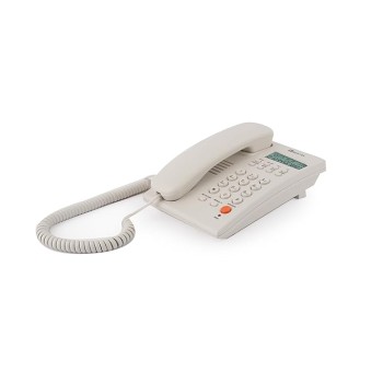 Beetel Newly Launched G30, TEC Certified, Caller ID LCD Display, Ringer LED,DTMF/FSK Compatible, 2-Way Adjustable Speaker Phone, Music on Hold, Desk/Wall Mountable, 3 Level LCD Contrast(G30-Warm Grey)