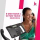 Beetel M90N Corded Landline Phone with 16 Digit LCD Display,FSK/DTMF Compatable Caller N ID,8 Direct One Touch & 10 Two Touch Memory,Volume Control for Speaker Phone,Music On Hold(Antracite), Black