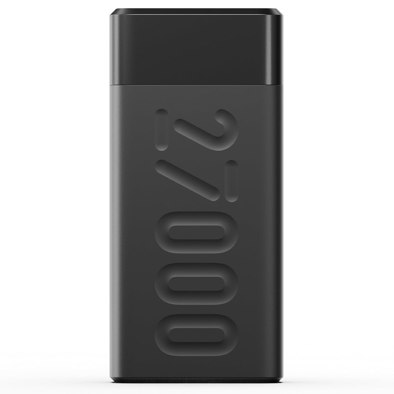 (Refurbished) Ambrane 27000mAh Powerbank, 20W Fast Charging, Triple Output (2 USB & 1 Type C), PD, Quick Charge for iPhone, Android & Other Devices, Made in India + Type C Cable (Stylo Pro 27K, Black) (Refurbished) Ambrane 27000mAh Powerbank, 20W Fast Charging, Triple Output (2 USB & 1 Type C), PD, Quick Charge for iPhone, Android & Other Devices, Made in India + Type C Cable (Stylo Pro 27K, Black)
