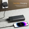 (Refurbished) Ambrane 27000mAh Powerbank, 20W Fast Charging, Triple Output (2 USB & 1 Type C), PD, Quick Charge for iPhone, Android & Other Devices, Made in India + Type C Cable (Stylo Pro 27K, Black) (Refurbished) Ambrane 27000mAh Powerbank, 20W Fast Charging, Triple Output (2 USB & 1 Type C), PD, Quick Charge for iPhone, Android & Other Devices, Made in India + Type C Cable (Stylo Pro 27K, Black)