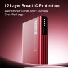 boAt Energyshroom PB300 Powerbank with 10000mAh Battery, 22.5w Fast Charging, USB Type-C Input, 12-Layer Smart IC Protection, LED Indicators and Aluminum Alloy Casing(Martian Red)