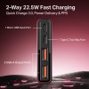 boAt Energyshroom PB300 Powerbank with 10000mAh Battery, 22.5w Fast Charging, USB Type-C Input, 12-Layer Smart IC Protection, LED Indicators and Aluminum Alloy Casing(Martian Red)