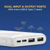 (Refurbished) Lava 10000mAh Powerbank with Micro USB Cable | 12W Fast Charging | Dual Output (USB A) | 2 Input Ports Type-C & Micro USB | 60+ Tests & Multi-Layer Protection | BIS Certified | Premium Design (White) (Refurbished) Lava 10000mAh Powerbank with Micro USB Cable | 12W Fast Charging | Dual Output (USB A) | 2 Input Ports Type-C & Micro USB | 60+ Tests & Multi-Layer Protection | BIS Certified | Premium Design (White)