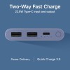 Xiaomi Power Bank 4i 10000mAh 22.5W Fast Charging PD|Smart 12 Layer Protection| Durable Steel Casing |Triple Output Ports|Supports All Phone(MI Power Bank),Purple