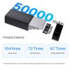 (Refurbished) Ambrane 50000mAh Powerbank, 20W Fast Charging, Triple Output (2 USB & 1 Type C), PD, Quick Charge for iPhone, Android & Other Devices, Made in India + USB Type-C Input (Stylo Max 50k, Black)