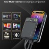 Portronics Luxcell Bind Mini 10k 10000mAh Nano Powerbank with 22.5W Fast Charging, in-Built Type C PD(Input & Output) /8 Pin Cable, LED Indicator, USB-A Mach Output, Compatible with Smartphones Portronics Luxcell Bind Mini 10k 10000mAh Nano Powerbank with 22.5W Fast Charging, in-Built Type C PD(Input & Output) /8 Pin Cable, LED Indicator, USB-A Mach Output, Compatible with Smartphones