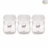 BeeBaby Pump N' Protect Breast Milk Storage Bottles. Pack of 3 Milk Collection Bottles fits Most Wide Neck Breast Pumps. 100% BPA Free. 150ML / 5oz. White