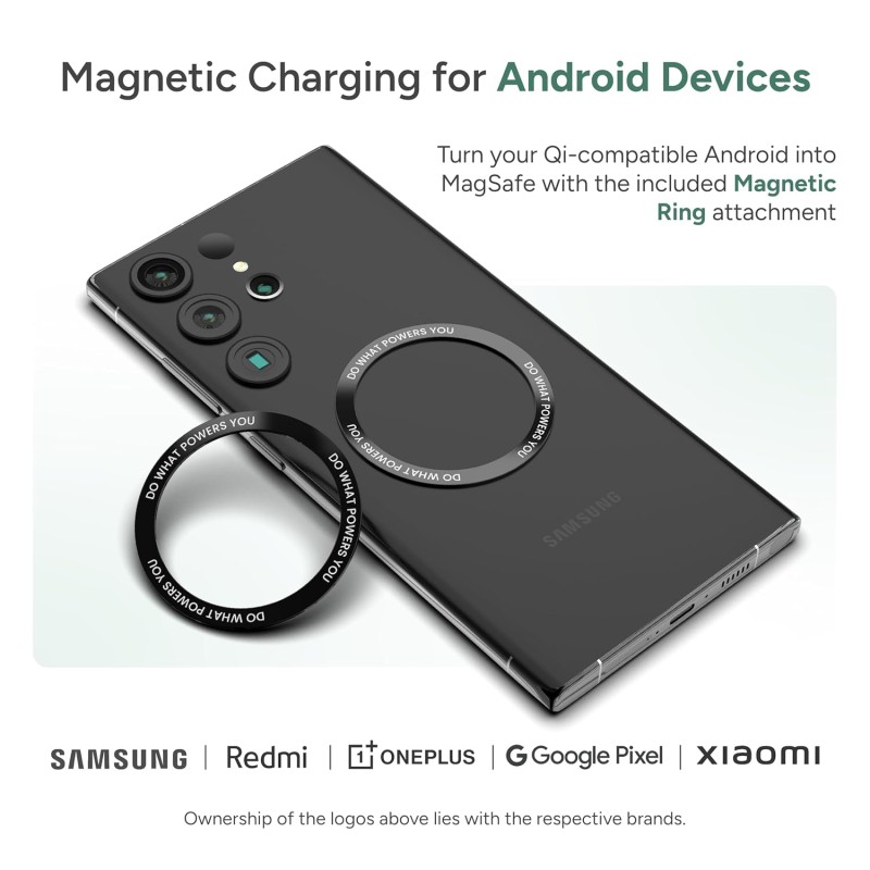 (Refurbished) Ambrane Newly Launched 5000Mah Magnetic Wireless Powerbank Slim Fast Charging with 20W Wired Output, 15W Wireless Output,for iPhone 12,13,14,15,16 Other Qi Devices + Magnetic Ring (PB 5S - Purple) (Refurbished) Ambrane Newly Launched 5000Mah Magnetic Wireless Powerbank Slim Fast Charging with 20W Wired Output, 15W Wireless Output,for iPhone 12,13,14,15,16 Other Qi Devices + Magnetic Ring (PB 5S - Purple)