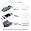 (Refurbished) Ambrane Newly Launched 5000Mah Magnetic Wireless Powerbank Slim Fast Charging with 20W Wired Output, 15W Wireless Output,for iPhone 12,13,14,15,16 Other Qi Devices + Magnetic Ring (PB 5S - Purple) (Refurbished) Ambrane Newly Launched 5000Mah Magnetic Wireless Powerbank Slim Fast Charging with 20W Wired Output, 15W Wireless Output,for iPhone 12,13,14,15,16 Other Qi Devices + Magnetic Ring (PB 5S - Purple)