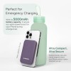 (Refurbished) Ambrane Newly Launched 5000Mah Magnetic Wireless Powerbank Slim Fast Charging with 20W Wired Output, 15W Wireless Output,for iPhone 12,13,14,15,16 Other Qi Devices + Magnetic Ring (PB 5S - Purple) (Refurbished) Ambrane Newly Launched 5000Mah Magnetic Wireless Powerbank Slim Fast Charging with 20W Wired Output, 15W Wireless Output,for iPhone 12,13,14,15,16 Other Qi Devices + Magnetic Ring (PB 5S - Purple)