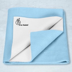 R for Rabbit Waterproof Quick Dry Sheet Bliss for Baby | Anti-Piling Fleece Breatheable Fabric Extra Absorbent Instant Dry Baby Bed/Cot Protector Mat