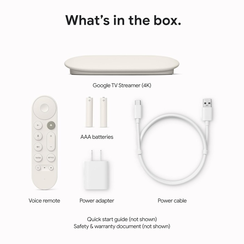 Chromecast with Google TV (4K)- Streaming Stick Entertainment with Voice Search - Watch Movies, Shows, and Live TV in 4K HDR - Snow Chromecast with Google TV (4K)- Streaming Stick Entertainment with Voice Search - Watch Movies, Shows, and Live TV in 4K HDR - Snow