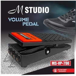 M-STUDIO MS-VP-700 STEREO VOLUME PEDAL FOR ALL MUSICAL INSTRUMENTS KEYBOARDS & OCTAPAD,NO BATTERY REQUIRED, ADVANCED POTENTIOMETER. M-STUDIO MS-VP-700 STEREO VOLUME PEDAL FOR ALL MUSICAL INSTRUMENTS KEYBOARDS & OCTAPAD,NO BATTERY REQUIRED, ADVANCED POTENTIOMETER.