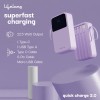 (Refurbished) Lifelong Electronics 20000mAh 22.5W Fast Charging Power Bank | 3 Inputs (1 Built-in USB A Cable + 1 C + 1 Lightning Port) & 6 Outputs (3 Built-in Cables + 1 C + 2 A Port) | Small Pocket Size Powerbank (Refurbished) Lifelong Electronics 20000mAh 22.5W Fast Charging Power Bank | 3 Inputs (1 Built-in USB A Cable + 1 C + 1 Lightning Port) & 6 Outputs (3 Built-in Cables + 1 C + 2 A Port) | Small Pocket Size Powerbank
