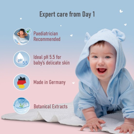 Sebamed Baby Gentle Wash 1000 ml | pH 5.5 | Body Wash | Soap Free | Tear Free