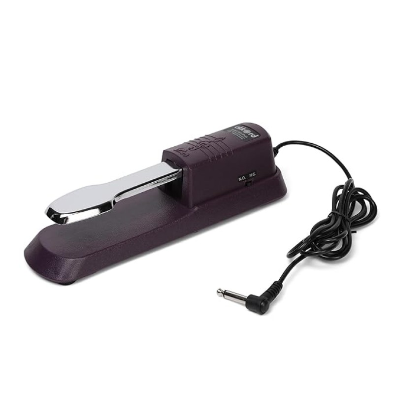 Akkord AKD SP-01 Sustain Pedal for Digital Piano, Electronic Keyboard, MIDI Synthesizer with Polarity Switch and Anti-Slip Pad- Purple Akkord AKD SP-01 Sustain Pedal for Digital Piano, Electronic Keyboard, MIDI Synthesizer with Polarity Switch and Anti-Slip Pad- Purple