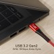 boAt Type-C C600 Tangle-Free, Sturdy Cable w/100W/5A Fast Charging Cable & 10Gbps Data Transmission,10000+ Bends Lifespan & Extended 1.5m Length,Compatible w/Xiaomi,Oneplus, Samsung, Vivo & Oppo(Red) boAt Type-C C600 Tangle-Free, Sturdy Cable w/100W/5A Fast Charging Cable & 10Gbps Data Transmission,10000+ Bends Lifespan & Extended 1.5m Length,Compatible w/Xiaomi,Oneplus, Samsung, Vivo & Oppo(Red)