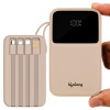 (Refurbished) Lifelong Electronics 10000mAh 22.5W Fast Charging Power Bank | 3 Inputs (1 Built-in USB A Cable + 1 C + 1 Lightning Port) & 6 Outputs (3 Built-in Cables + 1 C + 2 A Port) | Small Pocket Size Powerbank (Refurbished) Lifelong Electronics 10000mAh 22.5W Fast Charging Power Bank | 3 Inputs (1 Built-in USB A Cable + 1 C + 1 Lightning Port) & 6 Outputs (3 Built-in Cables + 1 C + 2 A Port) | Small Pocket Size Powerbank