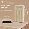 (Refurbished) Lifelong Electronics 10000mAh 22.5W Fast Charging Power Bank | 3 Inputs (1 Built-in USB A Cable + 1 C + 1 Lightning Port) & 6 Outputs (3 Built-in Cables + 1 C + 2 A Port) | Small Pocket Size Powerbank (Refurbished) Lifelong Electronics 10000mAh 22.5W Fast Charging Power Bank | 3 Inputs (1 Built-in USB A Cable + 1 C + 1 Lightning Port) & 6 Outputs (3 Built-in Cables + 1 C + 2 A Port) | Small Pocket Size Powerbank