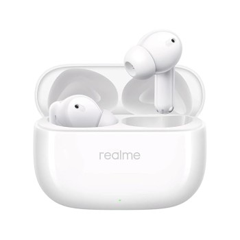 realme Buds T310 Truly Wireless in Ear Earbuds with 46dB Hybrid ANC, 360� Spatial Audio, 12.4mm Dynamic Bass Driver, Upto 40Hrs Battery and Fast Charging (Agile White)