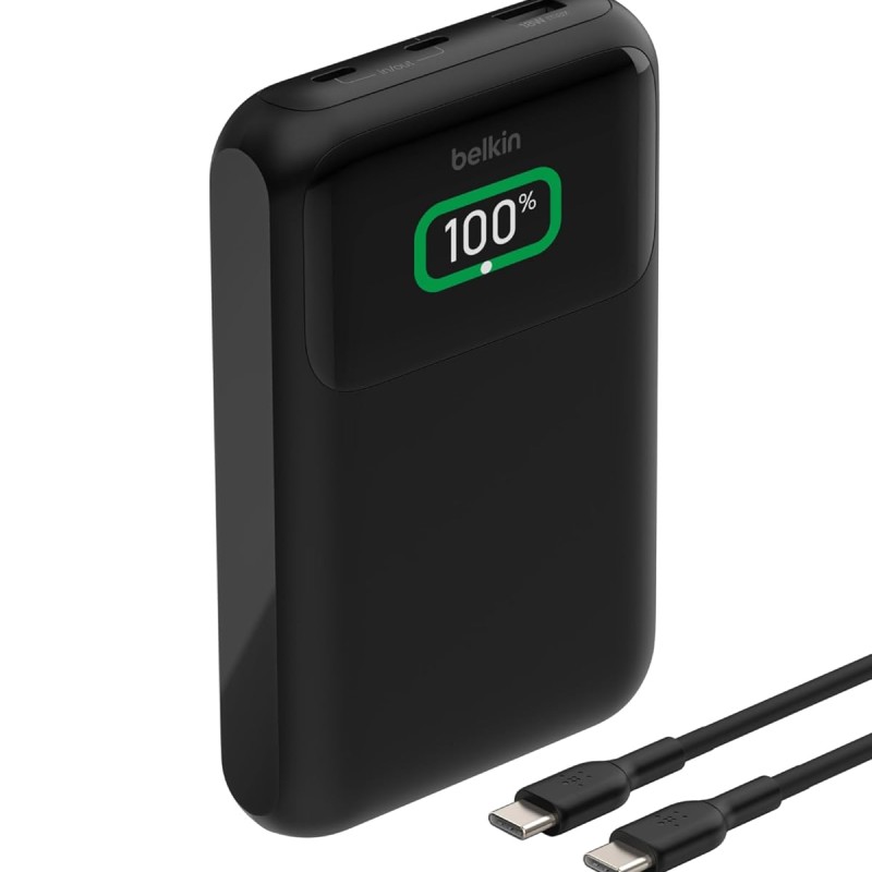 (Refurbished) Belkin Power Bank 65W 20000 mAh | Mobile & Laptop Power Bank | 2 USB-C PD Port | Compatible for Lenovo,HP,Dell,Microsoft,MacBook,iPhone 17,iPad,Samsung Galaxy S25,Google Pixel 10 | 2 Years Warranty (Refurbished) Belkin Power Bank 65W 20000 mAh | Mobile & Laptop Power Bank | 2 USB-C PD Port | Compatible for Lenovo,HP,Dell,Microsoft,MacBook,iPhone 17,iPad,Samsung Galaxy S25,Google Pixel 10 | 2 Years Warranty