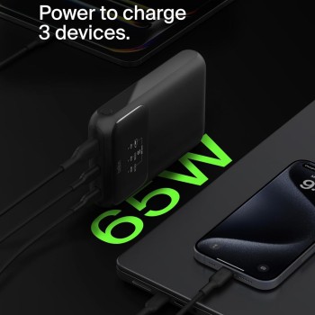 (Refurbished) Belkin Power Bank 65W 20000 mAh | Mobile & Laptop Power Bank | 2 USB-C PD Port | Compatible for Lenovo,HP,Dell,Microsoft,MacBook,iPhone 17,iPad,Samsung Galaxy S25,Google Pixel 10 | (Refurbished) Belkin Power Bank 65W 20000 mAh | Mobile & Laptop Power Bank | 2 USB-C PD Port | Compatible for Lenovo,HP,Dell,Microsoft,MacBook,iPhone 17,iPad,Samsung Galaxy S25,Google Pixel 10 |