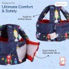 BabyPro Baby Head Safety Helmet for Crawling Walking Baby Head Protector - Head Protection for Safety 6 Months - 2 Years Soft Cushion Safety Headguard, Toddler Helmets Multi Printed (Dark Blue)