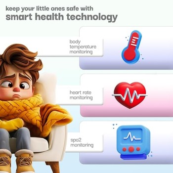 Vibez Smart Watch for Kids � SIM Card, 4G Voice Calling, GPS Location Tracker, Voice Chat, Video Call, Geo-Fencing, SOS Emergency, Health Monitoring Baby Smartwatch & Parental Control (Miracle, Blue) Vibez Smart Watch for Kids � SIM Card, 4G Voice Calling, GPS Location Tracker, Voice Chat, Video Call, Geo-Fencing, SOS Emergency, Health Monitoring Baby Smartwatch & Parental Control (Miracle, Blue)