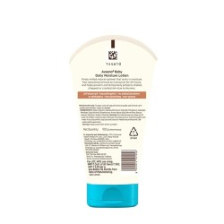 Aveeno Baby Daily Moisture Lotion 100g with Oat Flour, Glycerin, and dimethicone | Hypoallergenic, Fragrance-Free, Pediatrician Recommended | Nourishes, soothes, & Protects Baby's Sensitive Skin