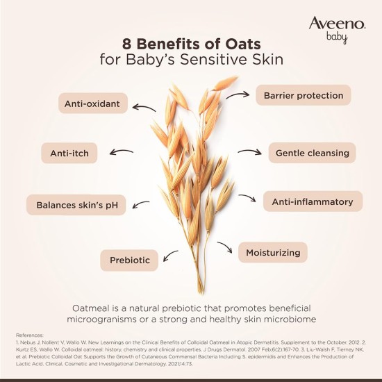 Aveeno Baby Soothing Relief Moisture Cream 100g 24-Hour Protection for Dry, Itchy, Sensitive Skin | Clinically Proven | Active natural oats | US pediatrician recommended | Hypoallergenic, fragrance-free & paraben-free