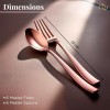 Cutlery (Set of 12, Stainless Steel PVD Rose Gold Spoons - 6 and Forks - 6), 100% Food Grade, Non Toxic, Anti-Rust, Dishwasher Safe, Perfect Gifting Set for All Occasions Cutlery (Set of 12, Stainless Steel PVD Rose Gold Spoons - 6 and Forks - 6), 100% Food Grade, Non Toxic, Anti-Rust, Dishwasher Safe, Perfect Gifting Set for All Occasions