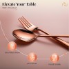 Cutlery (Set of 12, Stainless Steel PVD Rose Gold Spoons - 6 and Forks - 6), 100% Food Grade, Non Toxic, Anti-Rust, Dishwasher Safe, Perfect Gifting Set for All Occasions Cutlery (Set of 12, Stainless Steel PVD Rose Gold Spoons - 6 and Forks - 6), 100% Food Grade, Non Toxic, Anti-Rust, Dishwasher Safe, Perfect Gifting Set for All Occasions