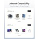 Baseus Free2Pull 10000mAh 30W Fast Charging Power Bank – Built-in Retractable USB-C Cable, Digital Display, Compact Design – Cosmic Black