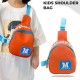 BEMBIKA Kids Shoulder Bag - Compact and Stylish Children Sling Bag, Coin Purse Waist Backpack With Crossbody Shoulder Bag Design, Sling Bag Daypack Travling & Hiking Chest Bag-(Red)