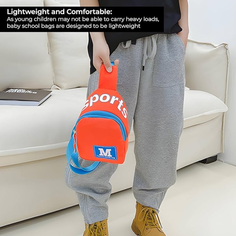 BEMBIKA Kids Shoulder Bag - Compact and Stylish Children Sling Bag, Coin Purse Waist Backpack With Crossbody Shoulder Bag Design, Sling Bag Daypack Travling & Hiking Chest Bag-(Red) BEMBIKA Kids Shoulder Bag - Compact and Stylish Children Sling Bag, Coin Purse Waist Backpack With Crossbody Shoulder Bag Design, Sling Bag Daypack Travling & Hiking Chest Bag-(Red)