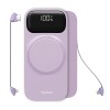 (Refurbished) Lifelong Electronics 10000mAh MagSafe Wireless Fast Charging Power Bank | iPhone & All Wireless Enabled Phone | Type C Input | 3 Outputs | 2 in-Built Cables | 15W Wireless | QC 3.0 Powerbank (Purple) (Refurbished) Lifelong Electronics 10000mAh MagSafe Wireless Fast Charging Power Bank | iPhone & All Wireless Enabled Phone | Type C Input | 3 Outputs | 2 in-Built Cables | 15W Wireless | QC 3.0 Powerbank (Purple)