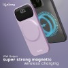 (Refurbished) Lifelong Electronics 10000mAh MagSafe Wireless Fast Charging Power Bank | iPhone & All Wireless Enabled Phone | Type C Input | 3 Outputs | 2 in-Built Cables | 15W Wireless | QC 3.0 Powerbank (Purple) (Refurbished) Lifelong Electronics 10000mAh MagSafe Wireless Fast Charging Power Bank | iPhone & All Wireless Enabled Phone | Type C Input | 3 Outputs | 2 in-Built Cables | 15W Wireless | QC 3.0 Powerbank (Purple)