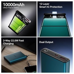 boAt Energyshroom PB300 Pro 10000mAh | Pocket Size Compact Power Bank, USB Type-C Input (2-Way Port), Pass-Through Charging, Compatible with Tablets, Smartphones, Earbuds, Smartwatch(Steel Blue) boAt Energyshroom PB300 Pro 10000mAh | Pocket Size Compact Power Bank, USB Type-C Input (2-Way Port), Pass-Through Charging, Compatible with Tablets, Smartphones, Earbuds, Smartwatch(Steel Blue)