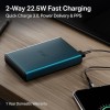 boAt Energyshroom PB300 Pro 10000mAh | Pocket Size Compact Power Bank, USB Type-C Input (2-Way Port), Pass-Through Charging, Compatible with Tablets, Smartphones, Earbuds, Smartwatch(Steel Blue)