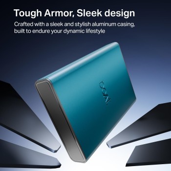 (Refurbished) Boat Energyshroom PB300 Pro 10000 mAh 22.5W Pocket Size, Compact Power Bank, Fast Charging (2X Output Ports, Supports Android, iPhone, Tablets, Earbuds, etc.) (Steel Blue), USB Type C (Refurbished) Boat Energyshroom PB300 Pro 10000 mAh 22.5W Pocket Size, Compact Power Bank, Fast Charging (2X Output Ports, Supports Android, iPhone, Tablets, Earbuds, etc.) (Steel Blue), USB Type C
