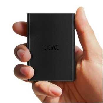 boAt Energyshroom PB400 Pro 20000mAh | Pocket Size, Compact Power Bank w/USB Type-C Input (2-Way Port), 3X Output Ports, Compatible with Tablets, Smartphones, Earbuds, Smartwatch(Carbon Black)