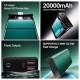 boAt Energyshroom PB400 Pro 20000mAh | Pocket Size, Compact Power Bank w/Type-C Input (2-Way Port), 3X Output Ports, Compatible with Tablets, Smartphones, Earbuds, Smartwatch(Emerald Green)