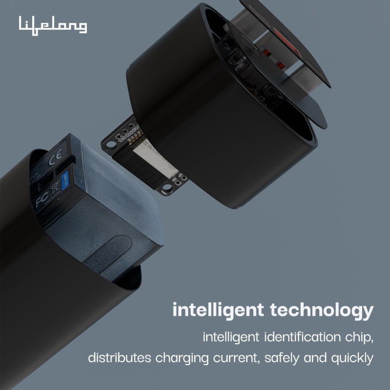 (Refurbished) Lifelong 65W 20000 mAh Super Fast Charging Laptop Power Bank with 2 Type C PD Output Ports & 1 USB Output Ports Compatible with Laptop, Android Smartphones, iPhones, iPad, Tablet (Black) (Refurbished) Lifelong 65W 20000 mAh Super Fast Charging Laptop Power Bank with 2 Type C PD Output Ports & 1 USB Output Ports Compatible with Laptop, Android Smartphones, iPhones, iPad, Tablet (Black)