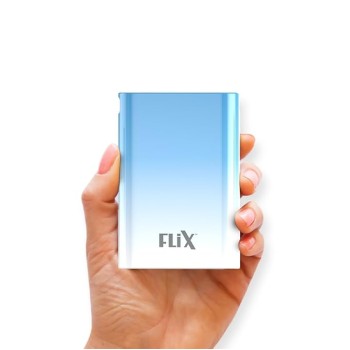 FLiX (Beetel) UltraCharge Duotone 20,000mAh 22.5W QC Pocket Power Delivery PPS Power Bank, Type C Input & Output, LED Percentage Display, Compatible iPhone, Samsung, Google (White + Blue)
