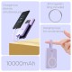 FLiX (Beetel) MagConnect Pro 10k 15W Magnetic Wireless Output,22.5W QC/PD/PPS Pocket Power Bank,Inbuilt Type C & Lightning Reversable cable Input/Output,LED Display,Perfect for iPhone 12,13,14(Purple)