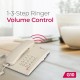 Beetel G10 Newly Launched,Expandable Cordless Landline Phone, Ringer LED Indication, Desk and Wall Mountable, 3 Step Ringer Volume Control, Tone/Puls/Flash/Pause/Redial, TEC Certified (G10 Warm Grey)