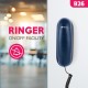 Beetel B26 Corded Slim Landline Phone,Ringer Volume Control,Wall/Desk Mountable,Ringer On/Off Switch,Clear Call Quality,Compact Design,Tone Pulse/Flash/Redial Function (Made in India) (Blue)(B26)