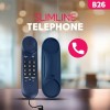 Beetel B26 Corded Slim Landline Phone,Ringer Volume Control,Wall/Desk Mountable,Ringer On/Off Switch,Clear Call Quality,Compact Design,Tone Pulse/Flash/Redial Function (Made in India) (Blue)(B26) Beetel B26 Corded Slim Landline Phone,Ringer Volume Control,Wall/Desk Mountable,Ringer On/Off Switch,Clear Call Quality,Compact Design,Tone Pulse/Flash/Redial Function (Made in India) (Blue)(B26)